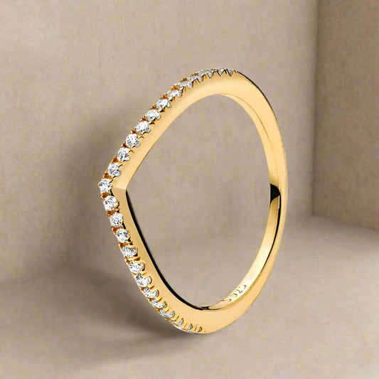 Wishbone Sparkle Ring