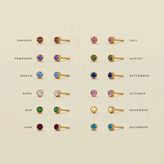 Birthstone Studs